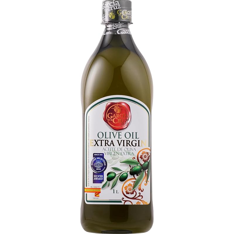 Garcia Extra Virgin Olive Oil 1000ml, Light-Blocking Plastic Bottle, Olive Oil Made by Olive Farmers, Spanish Product, Large Capacity 1L