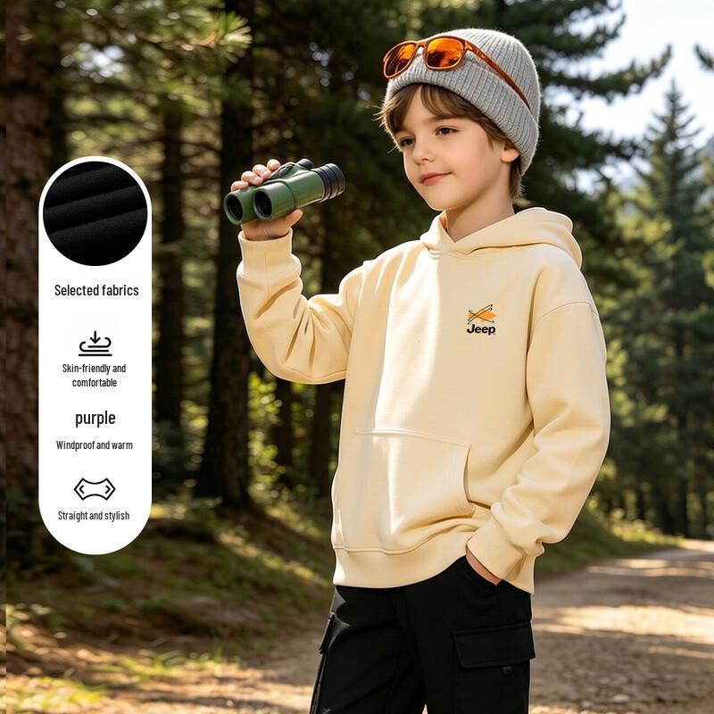 JEEP Kids' Hooded Casual Pullover Sweatshirt