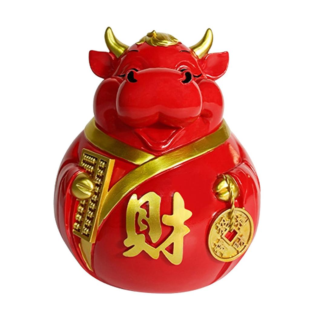 Cartoon Resin Piggy Box Tabletop Ornament Decoration