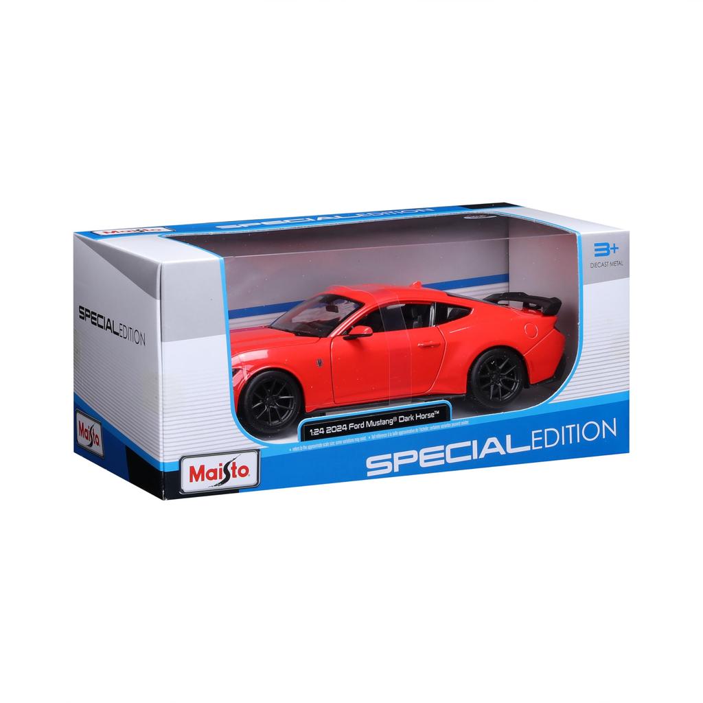 Maisto 1/24 Ford Mustang Dark Horse 2024 Red / Diecast Model Car, Finished Product 32925 RD