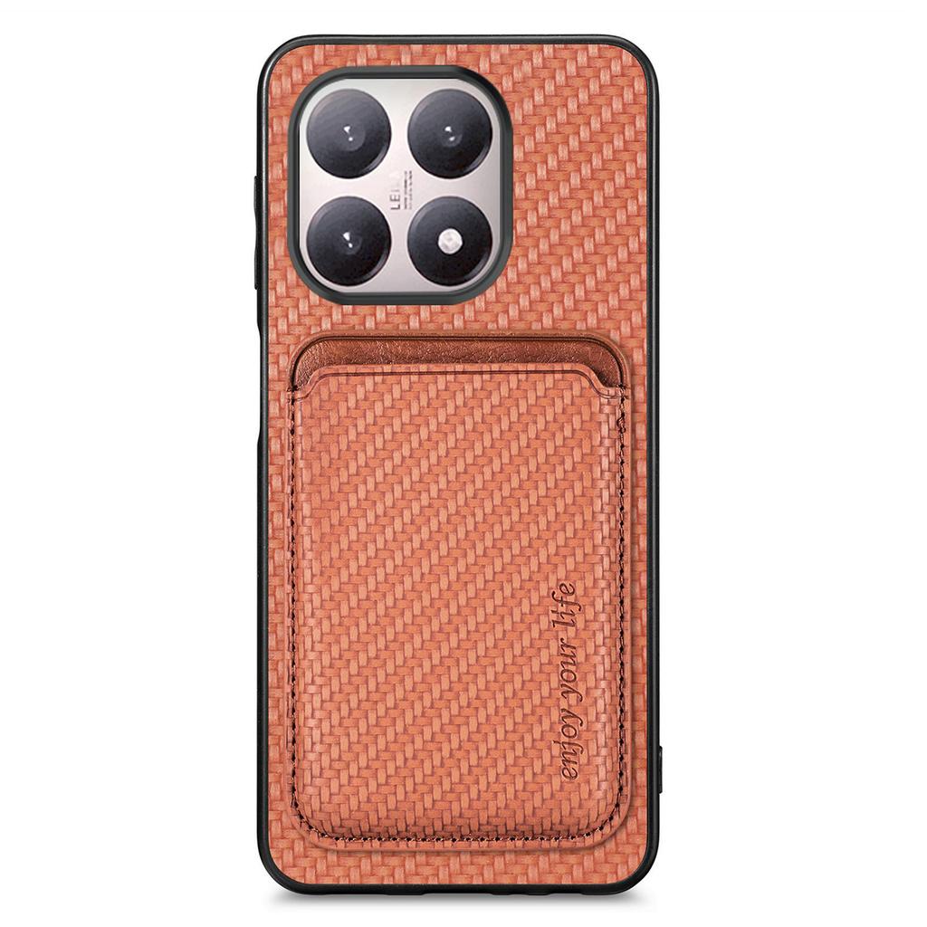 Pro Xiaomi 15T Magnetický kryt Odnímatelný držák na karty Zadní kryt telefonu