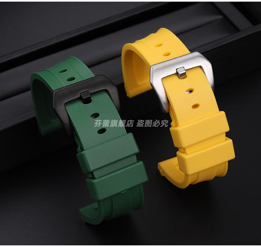 Für Panerai Lumino PAM01312 PAM441 359 111 Armband Dickes Meer Wasserdicht Herren Silikon Uhrenarmband 22 24mm 26mm Gummi Uhrenarmband