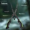 Multifunctional Fishing Pliers: Extended Scissors, Line Cutter, Hook Remover, Portable Fish Controller