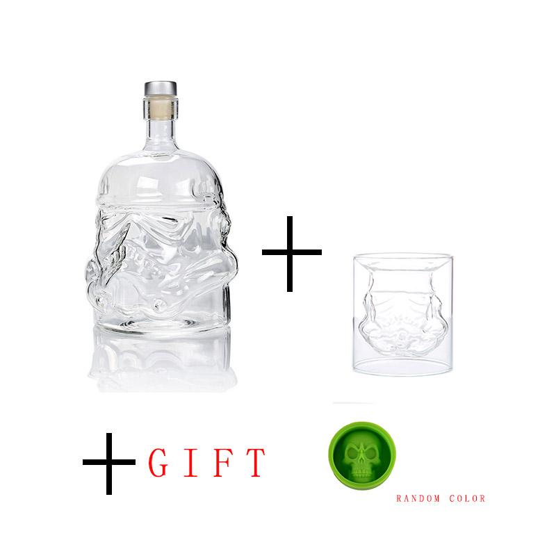 650ml kreativní karafa na whisky Storm Trooper z křišťálového skla, karafa na víno, láhev, kouzelný aerátor, sklenice na víno, příslušenství
