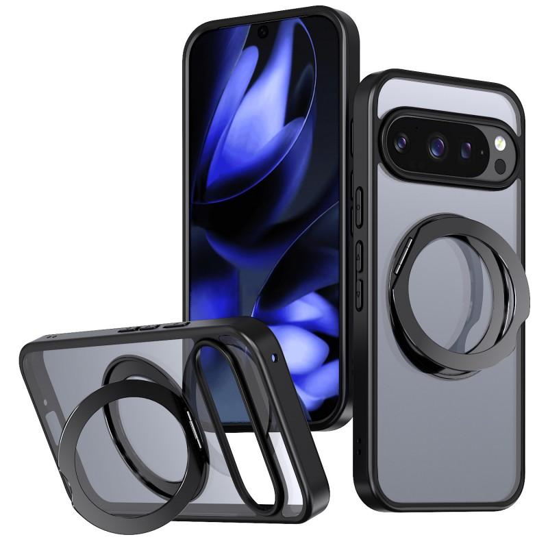 Transparent Magnetic Phone Case With Kickstand Google Pixel 10a 9a 9 Pro 10 11 XL - Acrylic Tri-Layer