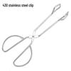41CM Multi-Purpose Carbon Food Tongs – Bread, BBQ, and Barbecue Clips