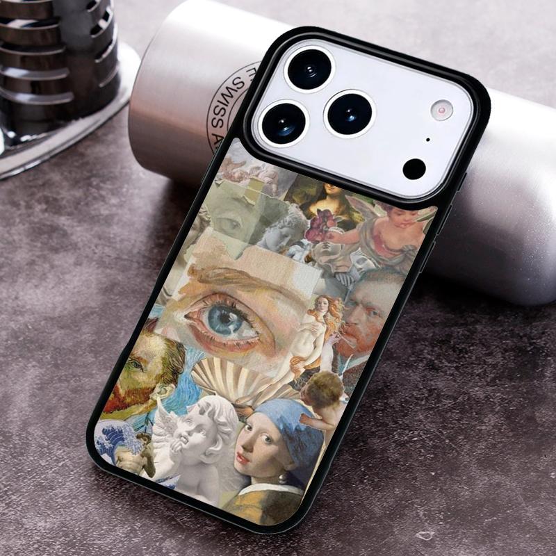 Renaissance art Painting soft Phone Case for iPhone 17 16 15 Pro Max Air 14 13 12 11 Plus Shockproof Capa Cover