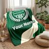 Coperta in Flanella Personalizzata con Nome Testo FC Werder Bremen Logo Calcio Coperta Plaid in Pile Personalizzata Regalo Speciale per Divano Camera da Letto Casa