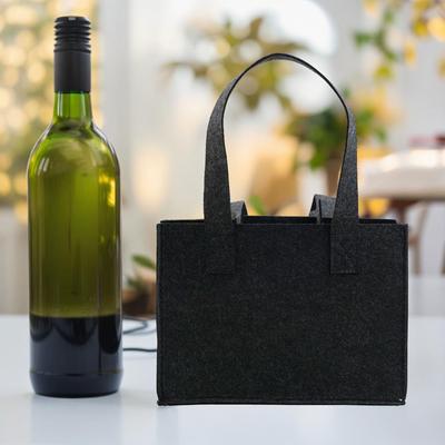 Herren Bierflaschen-Träger für 6 Flaschen Filztasche Farbe Grau Praktisch und Umweltfreundlich Perfekt für Picknicks und Outdoor-Veranstaltungen