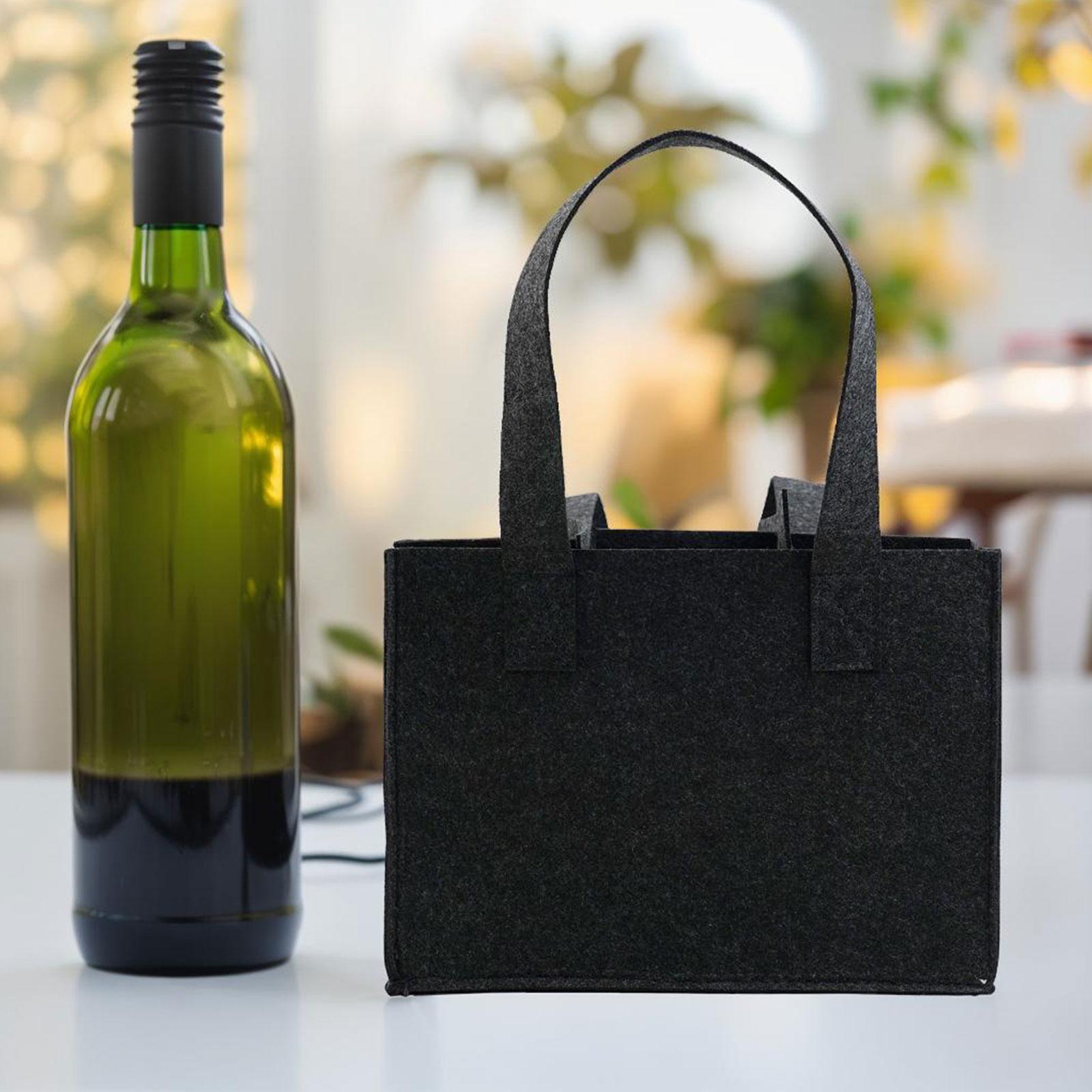 

Men s Beer Bottle Carrier For 6 Bottle Felt Bag Gray Color Handy and Eco friendly Perfect for Picnics and Outdoor Events China Mainland