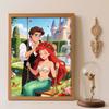 Diamond Art Painting Kit 5D Ariel & Eric Diamond Painting Dot Art Kit Home Wall Decor