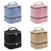 Nail Polish Storage Bag Carrying Case Dustproof Large with Handle Organizer Box for Lipstick Perfume