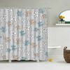 3D Shower Curtains Flowers Bathroom Curtain With Hooks Waterproof Print 180X240Cm Polyester Cloth Bathroom Decoration Screen