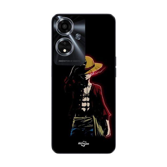 Coque pour Oppo A59 5G one piece manga anime luffy fond noir