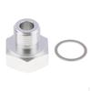 Oil Pressure Sensor 16X1.5 To 1/8 NPT Port Adapter with Gasket,Sliver