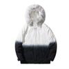 Men Winter Splice Jacket Thick Warm Parka Fur Hooded Male Winter Coats