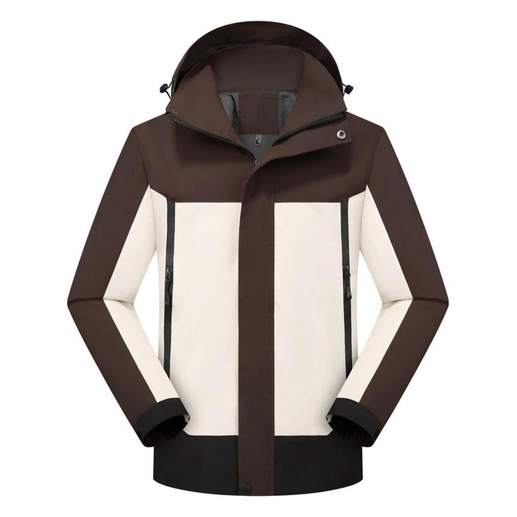 Windproof Waterproof Embroidered Logo Jacket for Outdoor Travel, Workwear, and Mountaineering