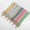 New Diamond Pattern Wide Bag Accessories Diagonal Span Backpack Replacement with Nylon Canvas Embroidered Bag Strap Adjustable