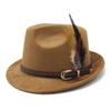 Faux Suede Gentleman Hat Small Brim Classic Jazz Panama Hat