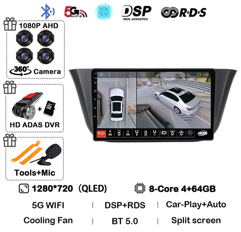 Android 14 Carplay Auto Car Radio For Iveco Daily 2013-2021 Navigation GPS Autoradio Video Multimedia Player WIFI+4G LTE Stereo