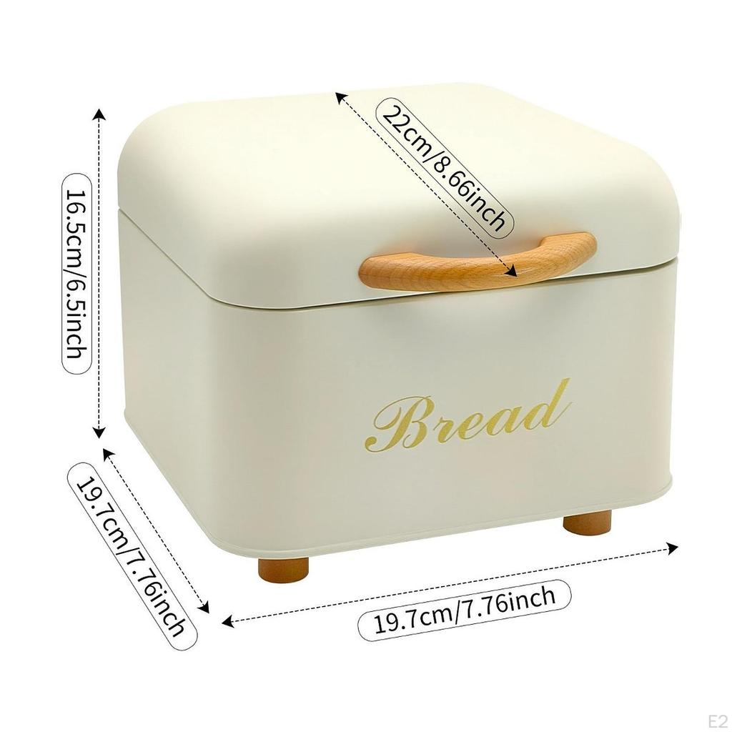 Bread Box Storage Holder Portable Organizer Easy To Clean Container Kitchen Counter