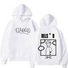 Rapper RELS B A New Star World Tour Print Hoodie Men Women Fashion Pullover Loose Sweatshirt Streetwear