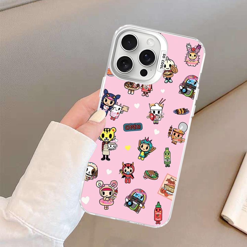 Japan Tokidoki Anime Phone Case For IPhone 16 15 14 13 12 11 Pro Max X XR XSMAX 8 7 Plus Matte Shockproof Back Cover