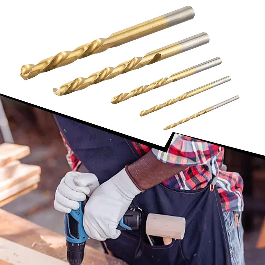 Left Hand Drill Bits Straight Shank Left Way HSS Drilling Tool 3.2-8.7mm Discharged Downwards Electric Drills And Drilling Rigs