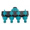 Hose Connector Splitter 1 In 4 Out ABS Garden Hose Pipe Splitter for Yard and  