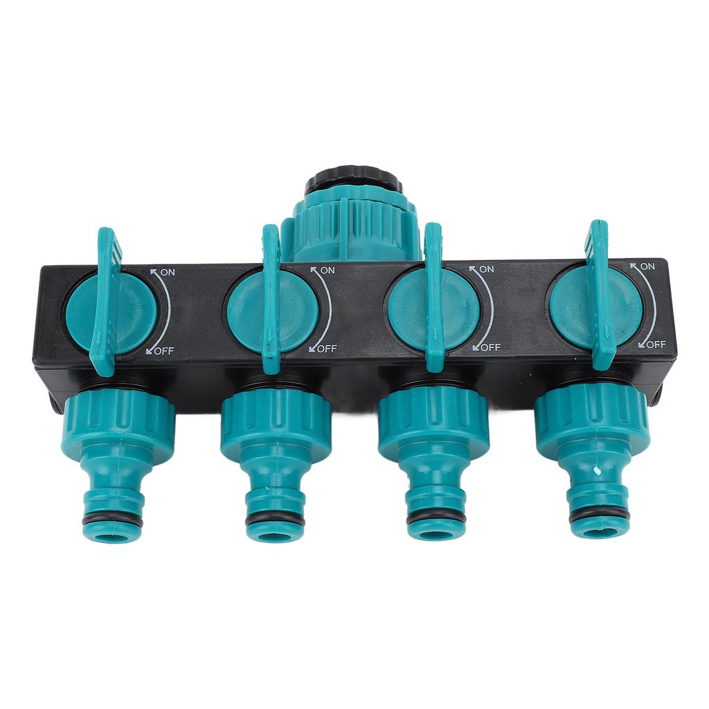 Hose Connector Splitter 1 In 4 Out ABS Garden Hose Pipe Splitter for Yard and  