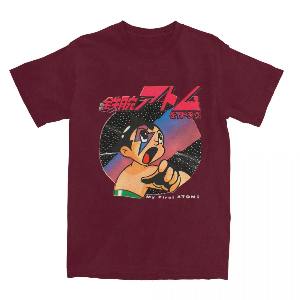 

Мода Япония Манга Astro Boy Футболка Мужчины Женщины Чистый AstroBoy Могучий Атом Футболка Печать Одежда XXXXXL бордовый
