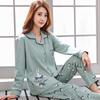 Pure cotton pajamas women's spring and autumn long-sleeved winter large-size pajamas, summer women's suits, loungewear can be worn outside