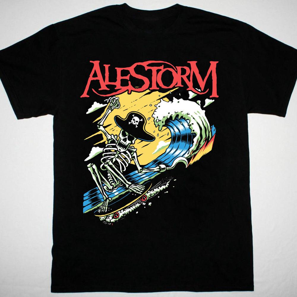HOT NEW Alestorm Band In Concert Tshirt Black All Sizes Unisex X171 Unisex T-Shirt S разноцветный