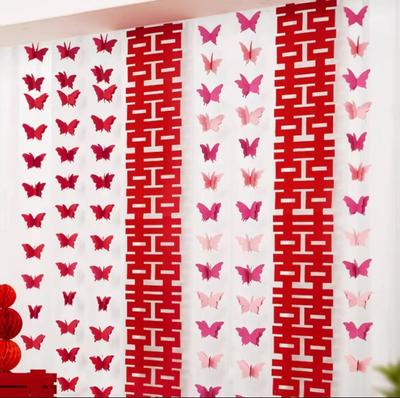 Wedding Room Decor Set: Bedroom & Living Room Curtains, Banners, Bride & Groom's Side Supplies, Complete Marriage Decoration Kit