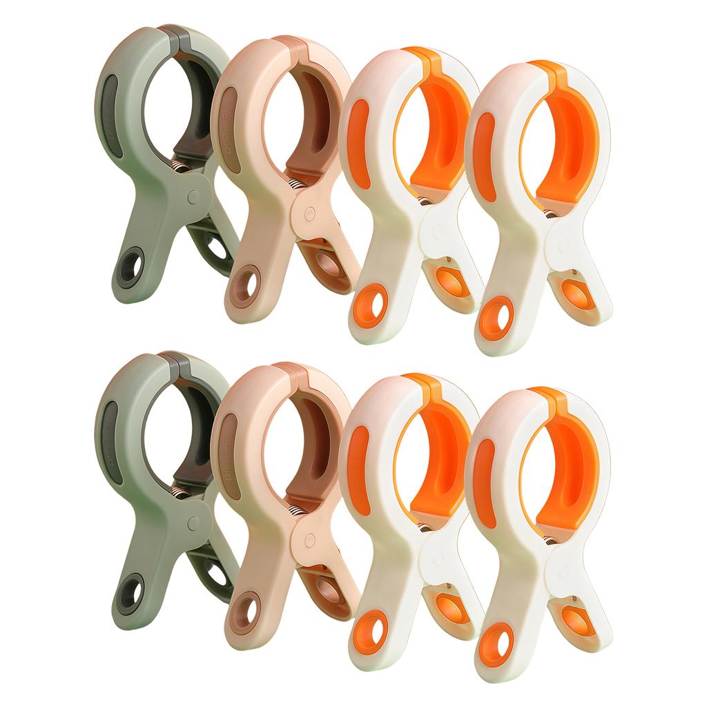 Strong ABS Drying Clamps with Ergonomic Handle for Comfortable Clothes Reinforced Windproof Clothing Clips