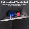 Stainless Steel Triangular Storage Shelf Shower Corner Shelf Rack Organizer for Home