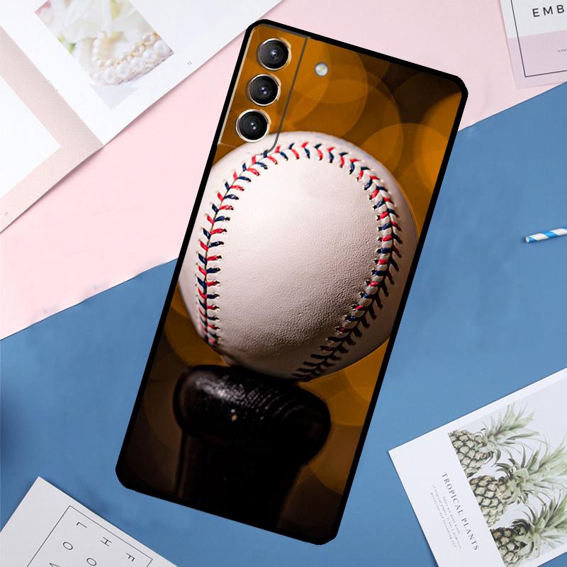 Baseball Case For Samsung Galaxy S25 Ultra S21 S22 S23 S24 Ultra S9 S10 Plus S20 FE S25 FE Back Cover