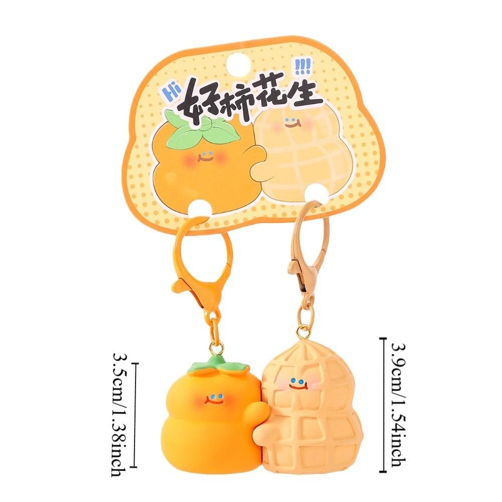 Magnetic Cat Figurine Keychain Capybara Couple Pendants  Car Key Accessories
