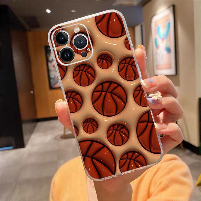 

I love basketball Sport Phone Case Carcasa Funda For iPhone 17 Pro Max Air 16 15 14 13 Pro Max 15 16 Pro 15Plus Case iPhone 17Pro