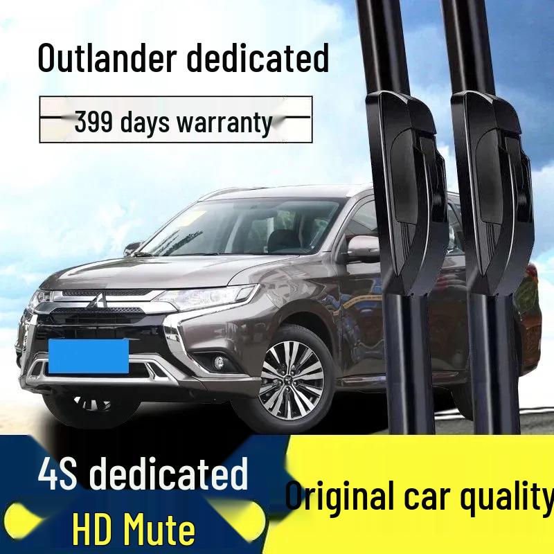 Compatible GAC Mitsubishi Outlander 2018-2019 Front Wiper Blade Rubber Strip Rear