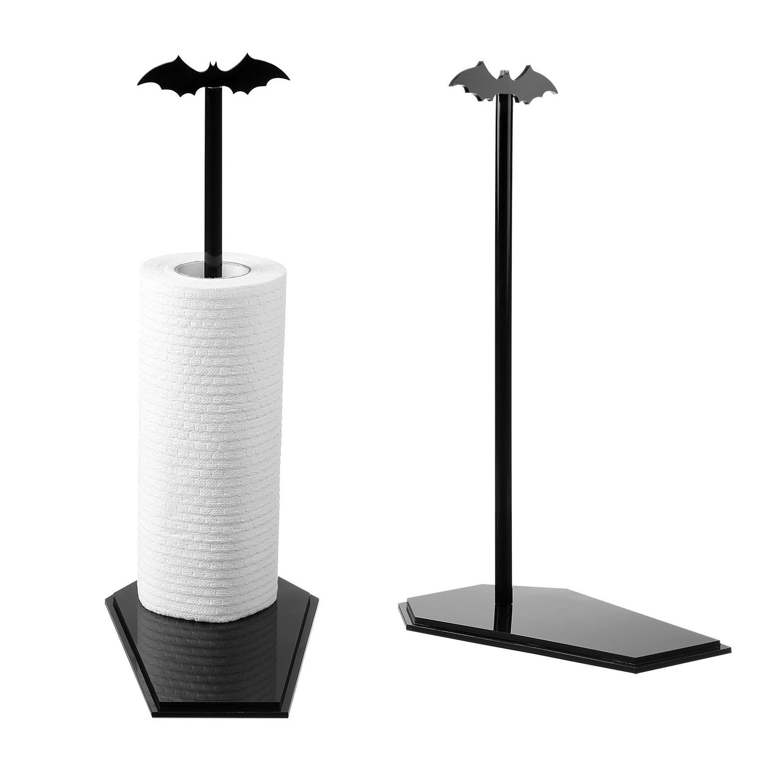 

Держатель для бумажных полотенец - Декор для кухни и ванной на Хэллоуин - Готический домашний декор для диковинок и диковинок - Готические аксессуары для подставки на столешницу One Size