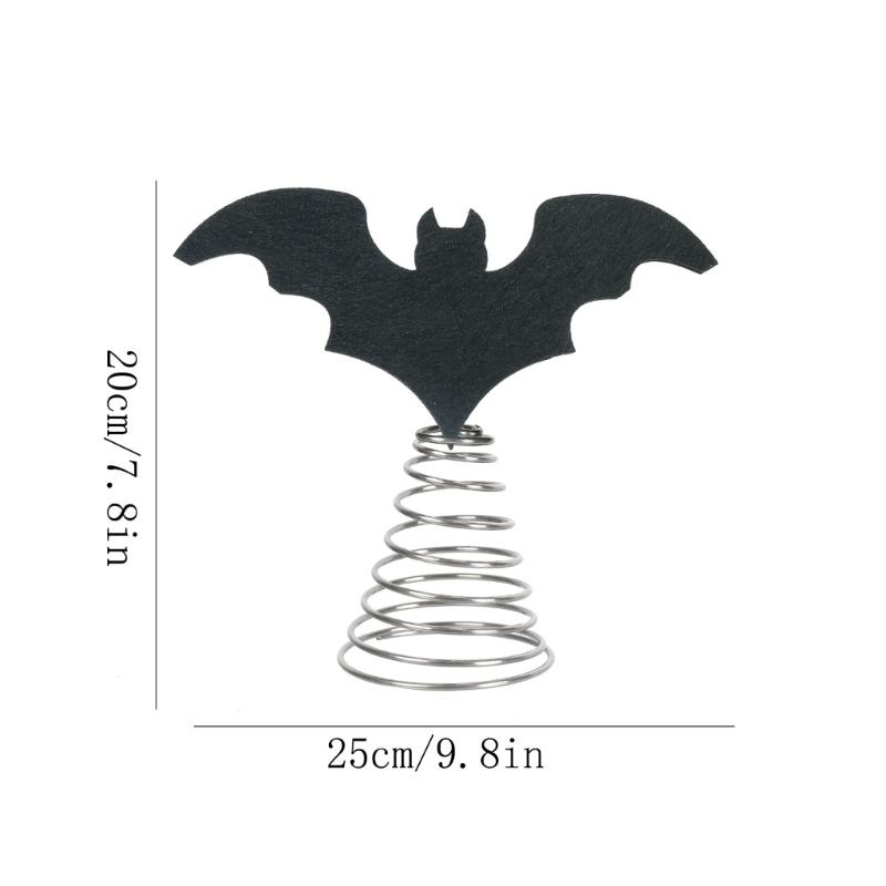 Bat Ornaments Halloween Party Supplies Halloween Bat Tree Toppers Easy Setup For Home Store Displays Decorations
