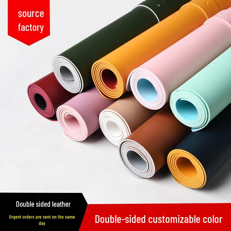 PU Leather Large Waterproof Desk & Mouse Pad - Solid Color Gaming & Office Mat