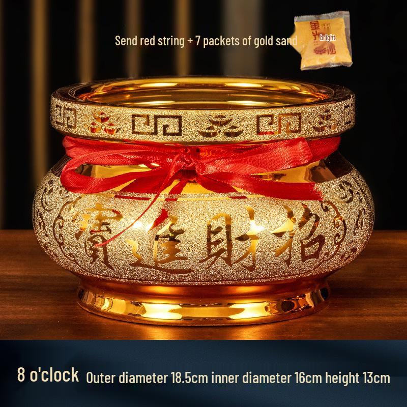 Buddhist Household Ceramic Offering Set: Incense Burner, Water Cup, Fruit Plate, Vase