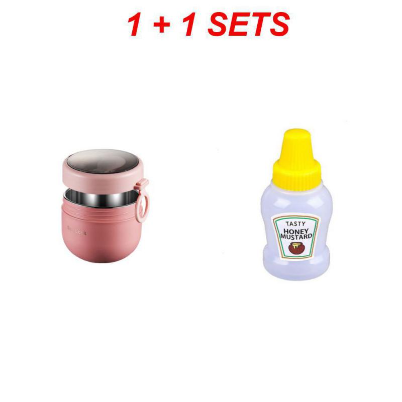 600ml tepelná dóza na potraviny Izolovaný šálek na polévku Termoska Nerezová krabička na oběd Thermo Keep Hot Hot Vaccum Cup se lžičkou