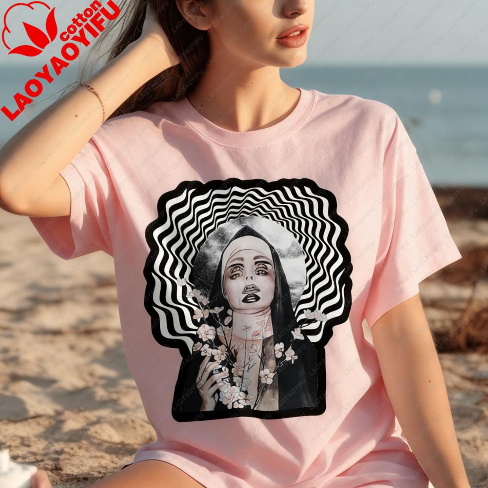 

Illusion Unholy Nun Unholy Tshirt Nun Gift Shirt Death Metal Shirt Unisex Tshirt Graphic T Shirts Harajuku Vintage Y2k Tops 3XL