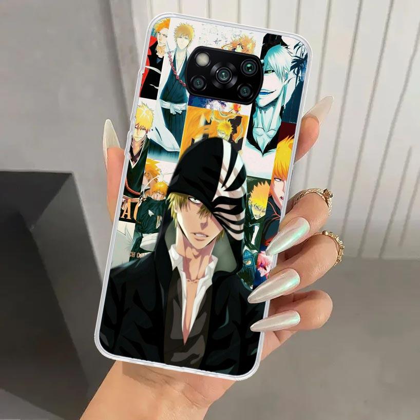 Ichigo Kenpachi Bleach Anime Phone Case for Xiaomi Poco X5 X6 X7 Pro F7 Ultra M7 Redmi 15 15C 13 13C 12 12C 10 10A 10C 9 9A 9C 9