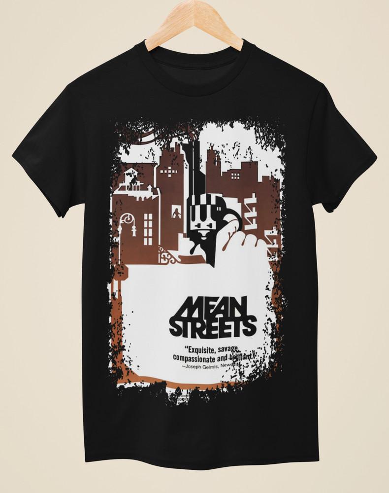 Mean Streets - Movie Poster Inspired Unisex Black T-Shirt Unisex T-Shirt S