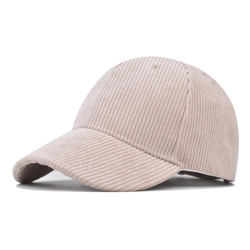 Neue thermische Baseballkappe, Cord-Baseballkappe Koreanische Version vielseitige karierte kältefeste Kappe