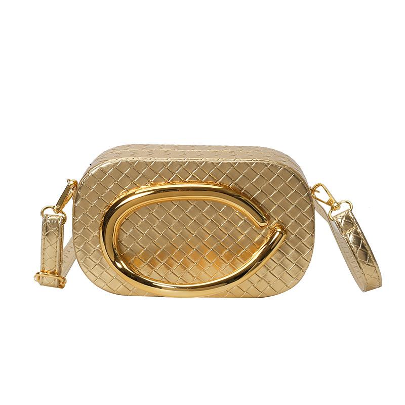 

2025 new acrylic bag, European and American fashion special-shaped shell bag, women s diamond versatile messenger clutch bag tide золотой